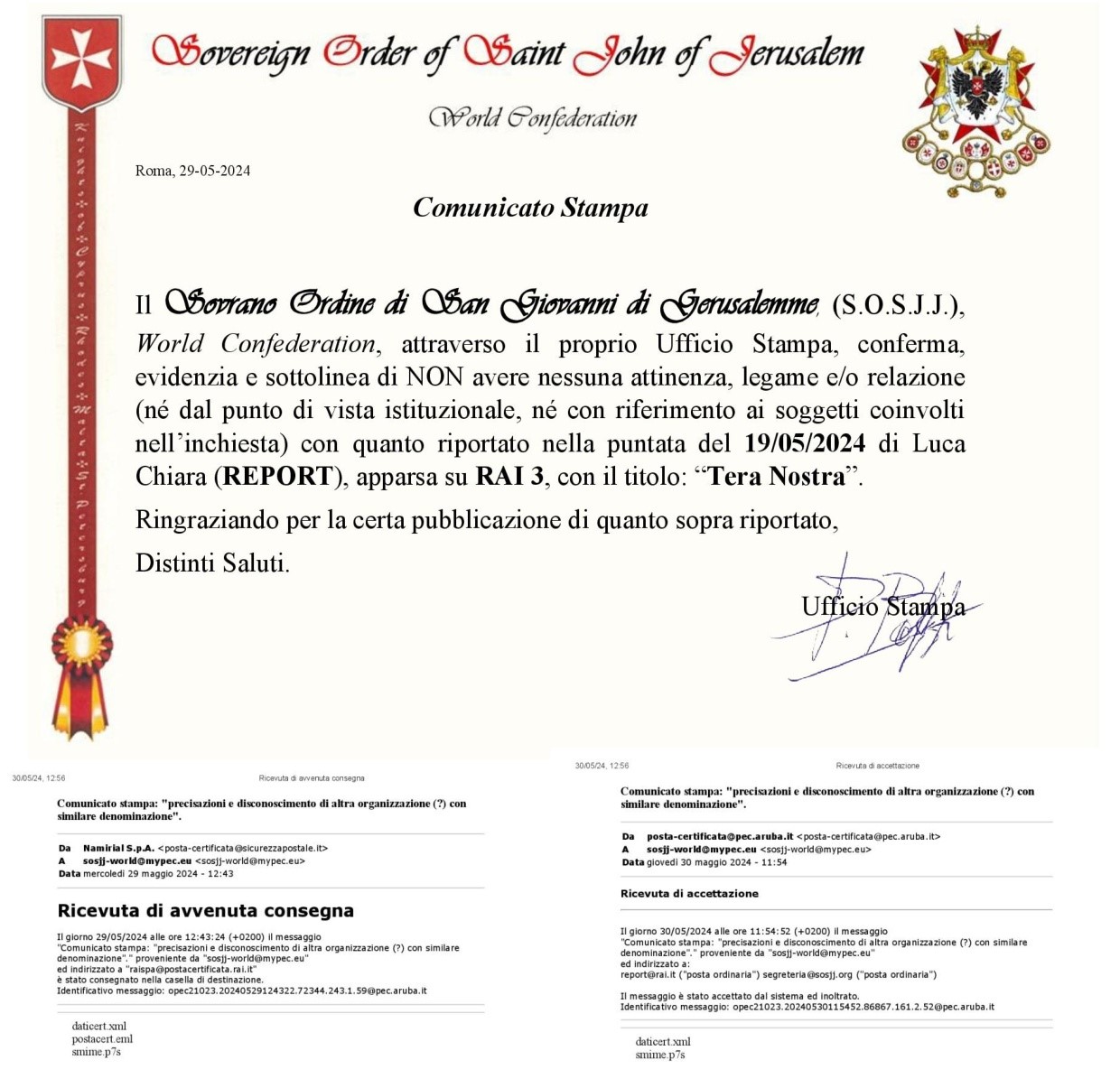 comunicato stampa